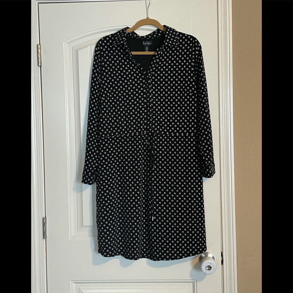 Long sleeve dress with collar